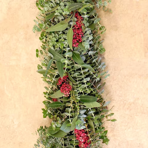Mixed Eucalyptus and Pepperberry Garland